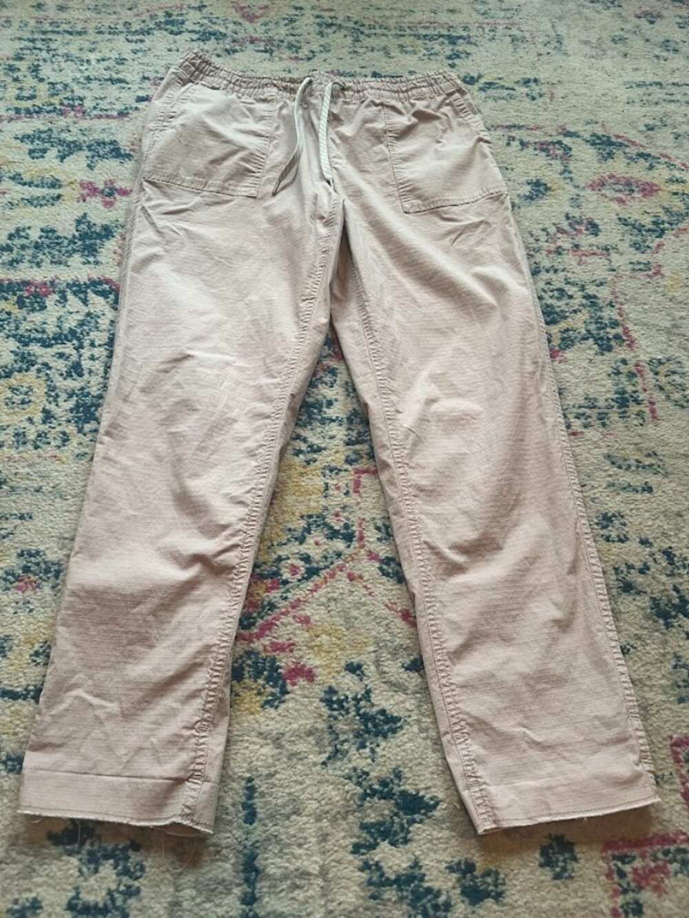 Vuori Women's Pink Mauve Vintage Ripstop Pants Straight Leg - Medium